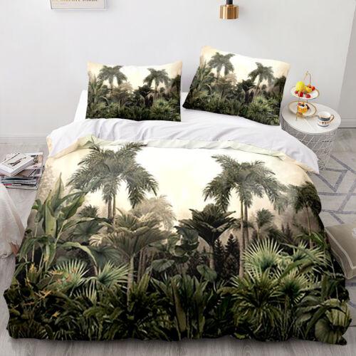 Skogslandskap Påslakan Quilt Cover Sängkläder Set Örngott Enkel Dubbel King Art