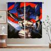 Modern Curtains Ready Anime Curtains for Kitchen Curtain Modern Home Decoration Christmas Blinds Blind Tulle in Kitchen Shades