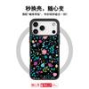 Applicable To Apple 17 Mobile Phone Case, Advanced Sense 16 Replaceable Back Plate 15promax Magnetic Mobile Phone Case, Floral Black Tone