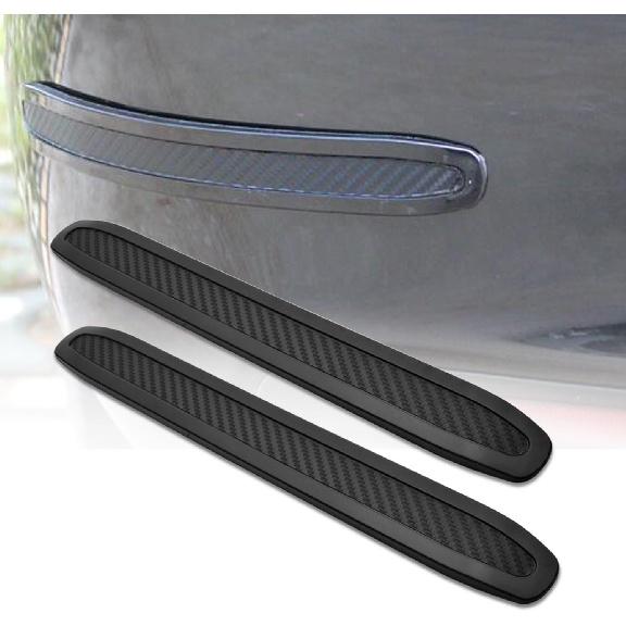 runmade Black Anti-Collision Patch Bumper Guard Strip Anti-Scratch Bumper Protector Trim Universal for Cars SUV Pickup Truck (2 Pack)