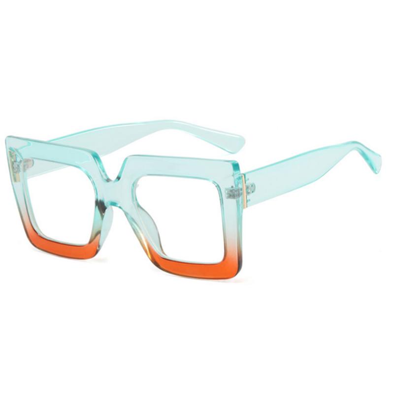 Square Big Frame Clear Lens Glasses Myopia Nerd Spectacles -0.5 To -6.0 Hyperopia +0.5 To +6.0 Oversize Eyewear