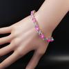 Bracciale a Sette Fili Colorato a Forma di Croce con Zirconi per la Mano delle Donne