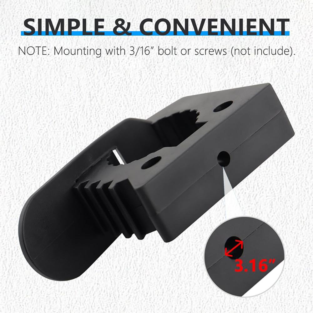 Quick Fist Clamp Rubber Clamp for Mounting Tools Equipment Auto Offroad ATV Truck Trailer RV Accessories 1.18-1.57 Diameter