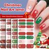 Christmas Series Full Cover Nail Stickers Snowflake Nail Decal Women Self Adhesive Manicure Designer Nail Art Sticker Decoration