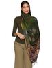 Paisley Jamwar Printed Meditation Wool Women Shawl Embroidered Striped Blanket