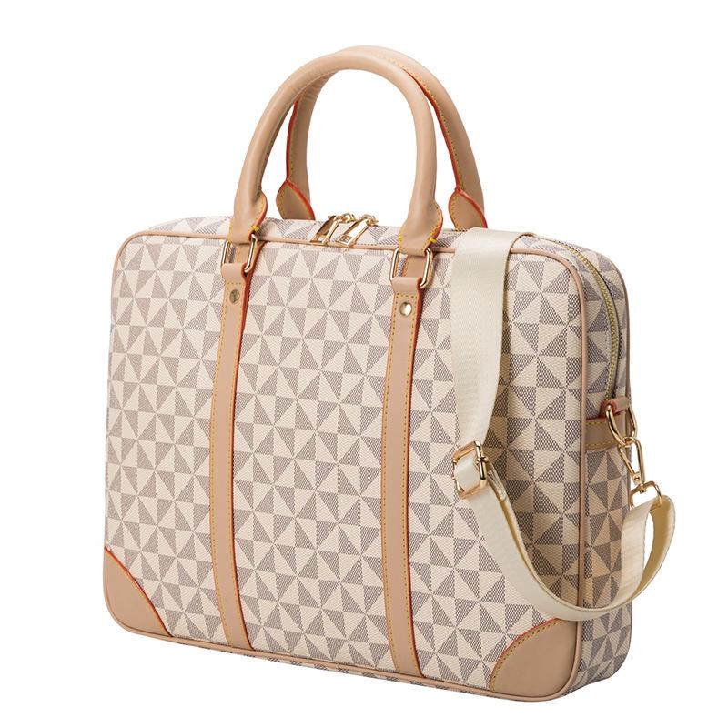 Lente/zomer Klassieke Bedrukbare Draagbare Zakelijke Aktetas Heren en Dames Diagonaal Grote Capaciteit Computer Tas