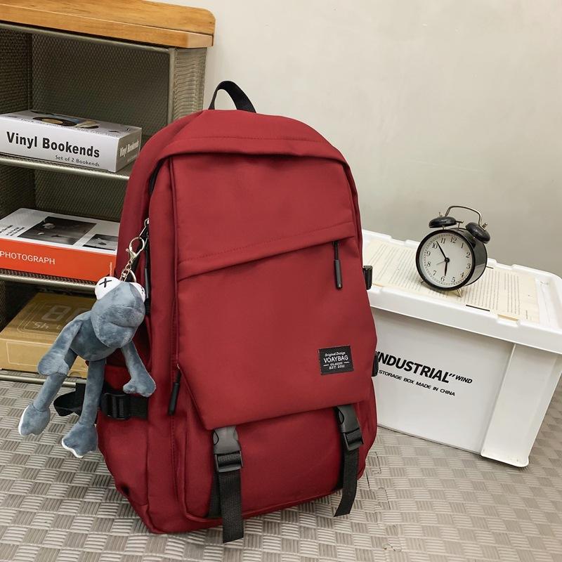 Schoolbag Backpack Men's Casual Versatile Large Capacity Computer Travel Bag Female Junior High School High School Student New School Bag