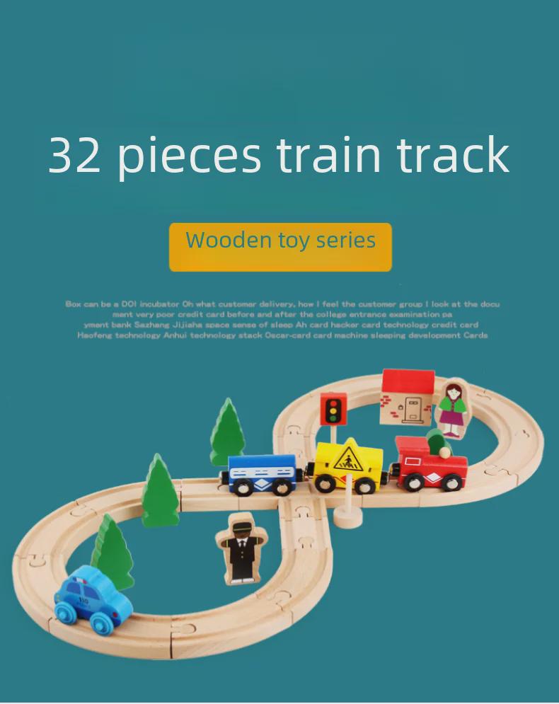 Thomas Magnetic Wooden Train Set: Educational Electric Toy Locomotive for Kids