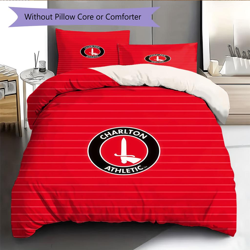 Poster Charlton Set Biancheria da Letto Trapunta Copripiumino Federa Decorazione per la Casa Regalo di Compleanno (1 * copripiumino + 2 * federa, senza nucleo)