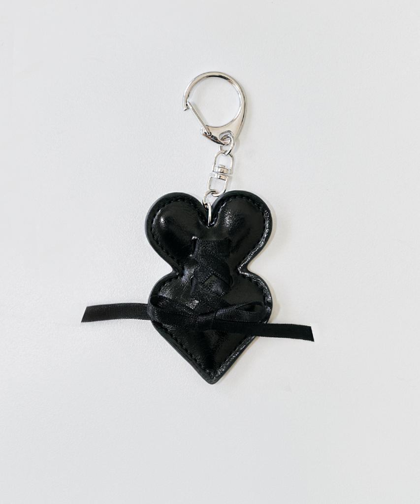 Dumatin Double Heart Keyring Black