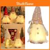 Adorable Christmas Decorative Rudolph Plush Doll With Sparkling Sequins And Lights For Festive Holiday Cheer
