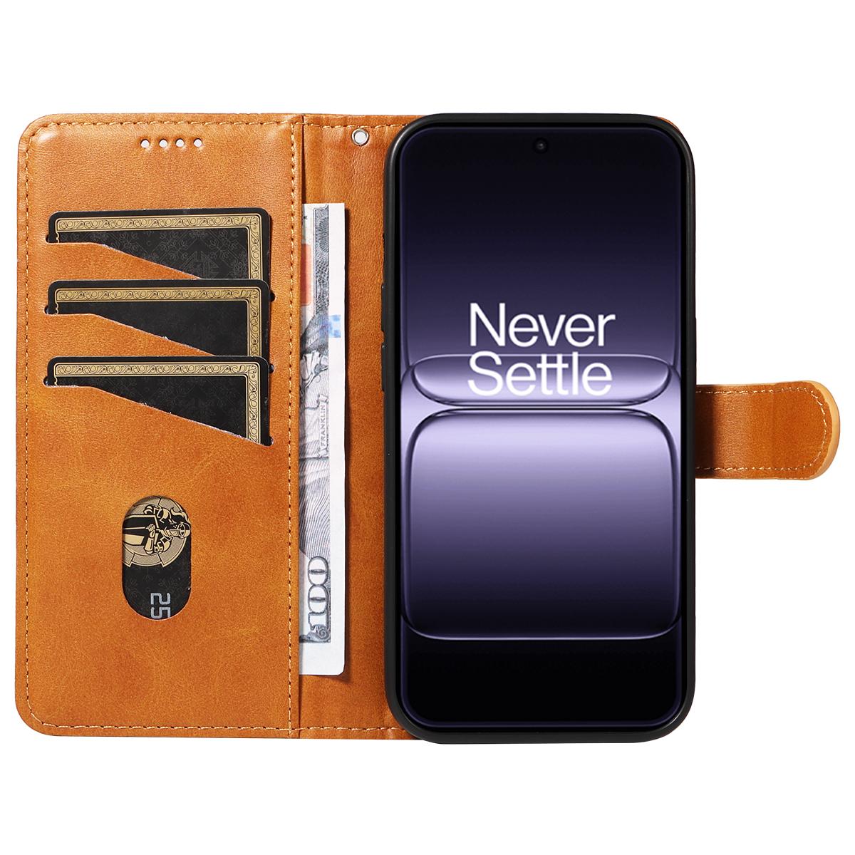 

For OnePlus 13T 5G Wallet Case T-Shape Lines Leather Phone Cover Stand Blue