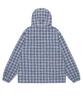 Cavish Kapuzen Karos Windbreaker Blau(Cv2Fsub962A)