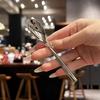 Thicken Kitchen Dinner Dish Soup Rice Western Restaurant Bar Public Spoon Large Stainless Steel Round Head Buffet Serving Spoon