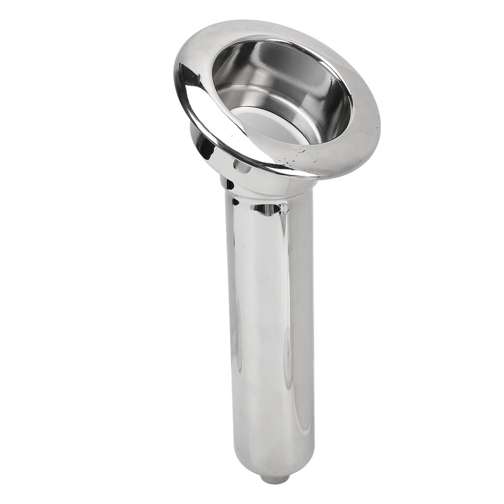 Boat Rod Cup Holder 316 Stainless Steel 280mm Rustproof Long Lasting Life Universal for Yachts Marines 30 degrees