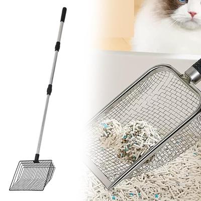 Pala Tamizadora para Arena de Gato Extensible Agarre Cómodo Resistente Pala para Aves de Corral