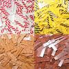 50PCS Smooth Printed 1x4 Size 1*4 Assemble Particles 2431 Wood Grain Pattern Traffic Warning Bricks MOC Tile DIY Toy for Kids