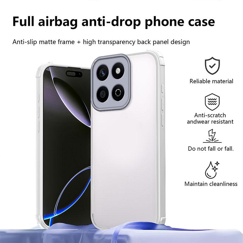 Shockproof Case For Honor X7C Hard Back Cover For Honor 200 Smart TPU + PC Bumper Protective Capa Clear Cases Honorx7c Coque