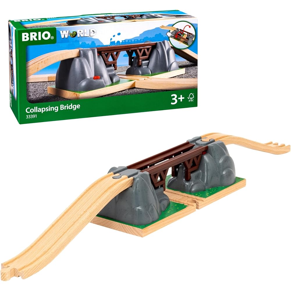 

Brio Wooden Toy Drop Bridge 33391 Age 3+ Scenic Railway Accessory
