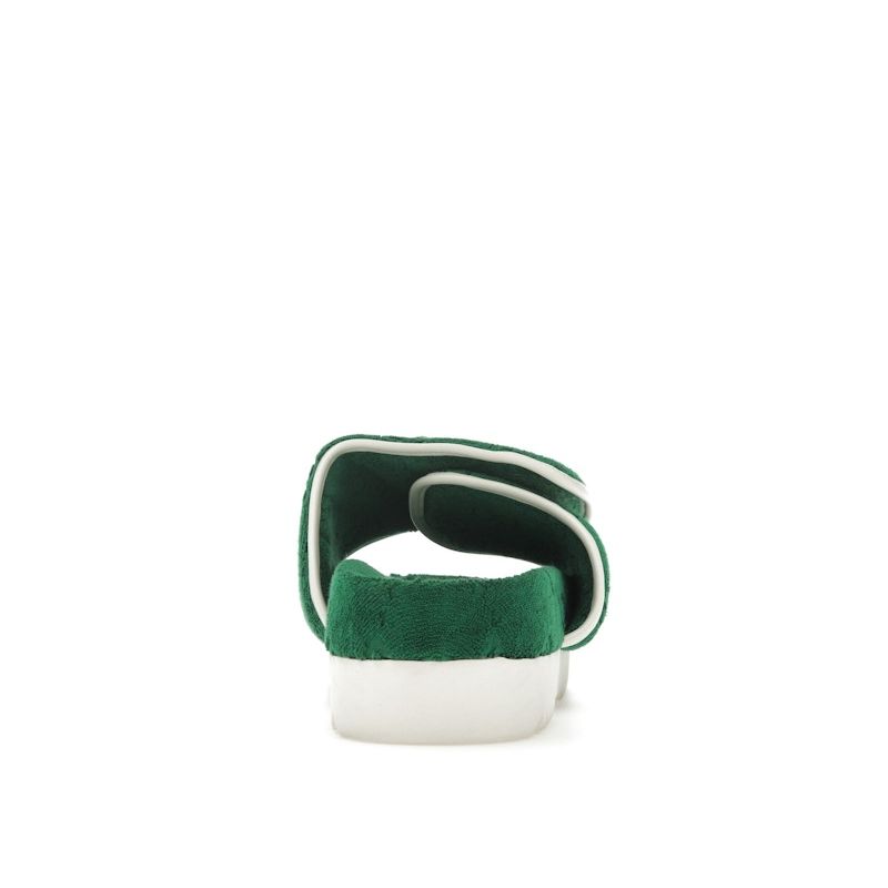 Adidas GG Platform Sandal Green Cotton Sponge Women Sneakers 702398-UU010-3171