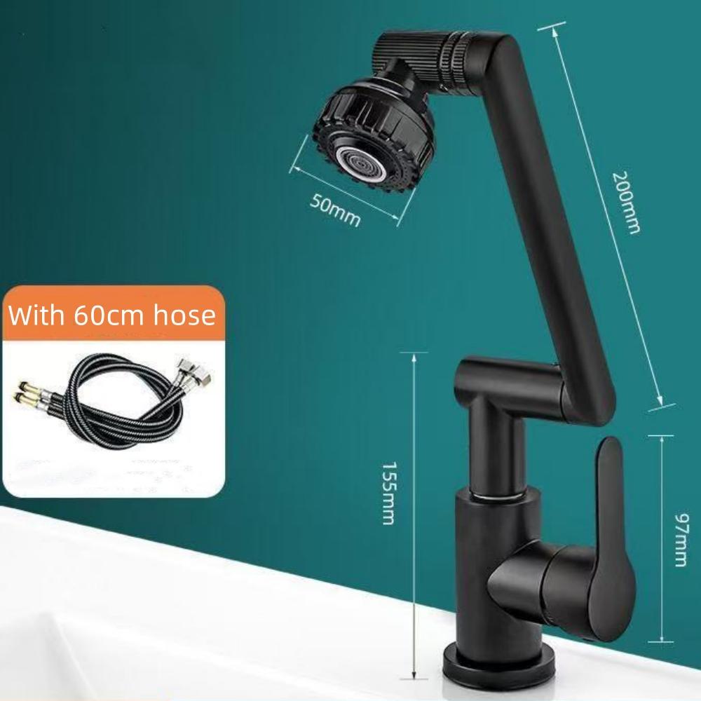 Baterie Robotică Universală Rotativă pentru Utilizare Atât la Apă Caldă, Cât și la Apă Rece, pentru Bazinele de Spălat din Bucătăria Casnică și Baie, Accesoriu Baterie