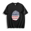 250th USA Anniversary Flag Fingerprint T - Shirt - Unique Unisex Tee