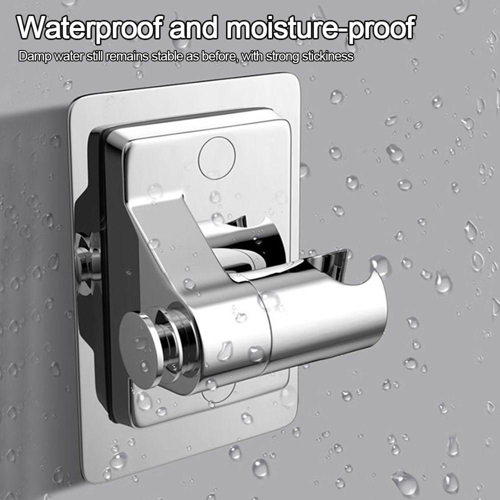Self-adhesive Shower Head Holder Adjustable Sprayer Fixed Base  Bathroom Accessories