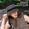 Block Color Fisherman Cap Breathable Nylon Sun Protection Hat For Sports Outdoor
