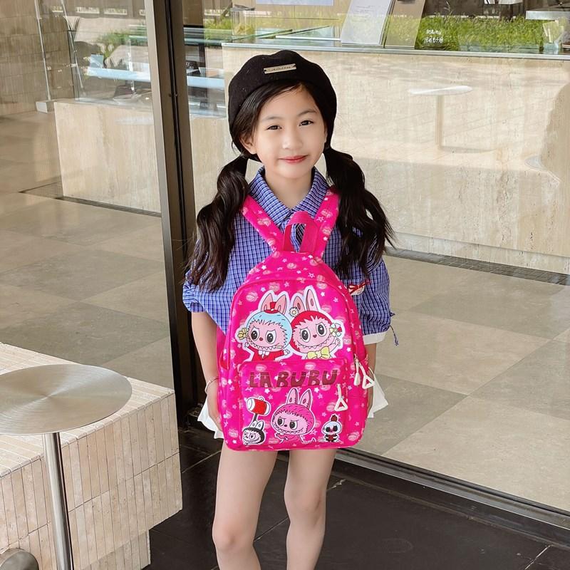 Cartoon Anime Boys And Girls Backpack Foreign Style Printing Cute Student Schoolbag Children'S Backpack