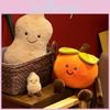 Adorable Cartoon Style Plush Persimmon And Peanut Pillow Soft Toy For Home Decoration