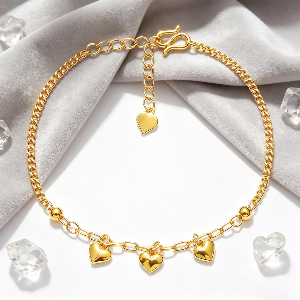 Shiny Heart - 3 BraceletChinese Brand Jewelry Manufacturer SL226