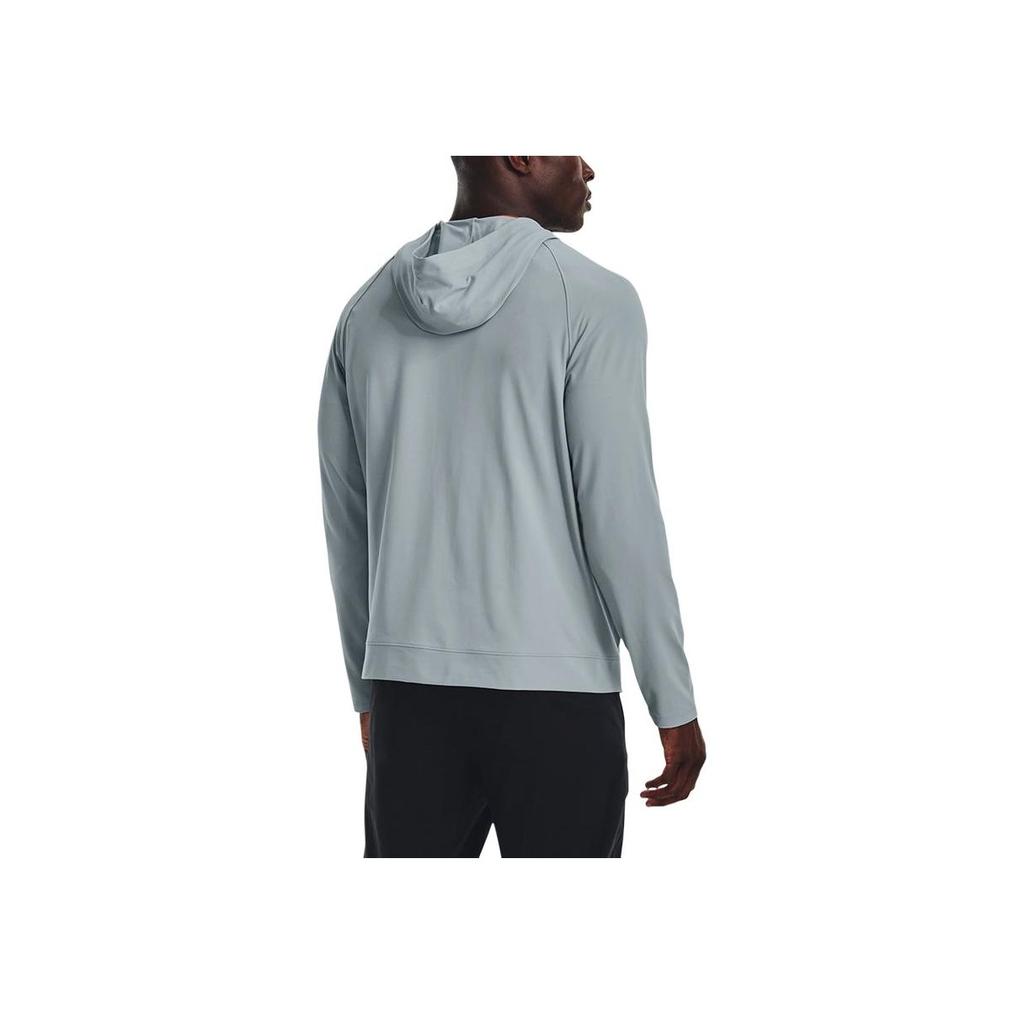 Under Armour Solid Color Zip Hoodie Jacket Men Jackets Blue 1374495-465