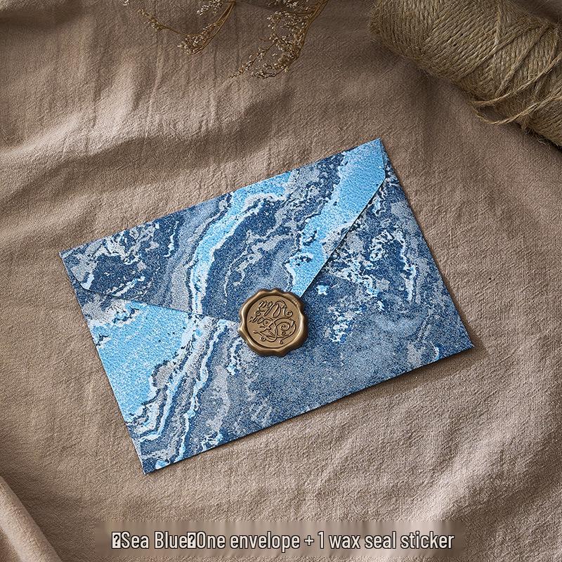 Retro Embossed Chinese Style Letter and Envelope Set with Wax Seal