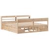 Solid Wood Bed Without Mattress 200x200 Cm Pine