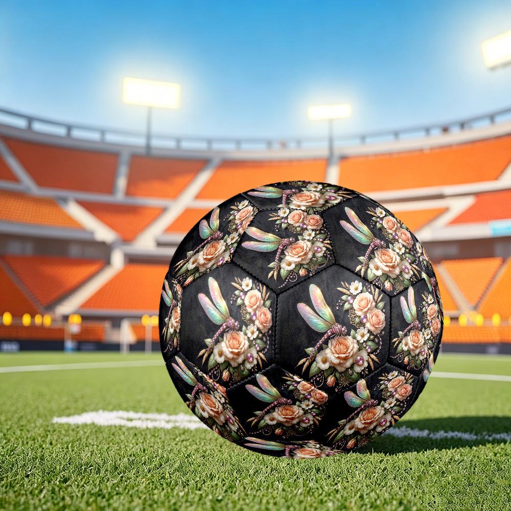 1pc Dragonfly Garden Size 5 Soccer Ball Professional Match Training Football Indoor &Outdoor Sports Ball Training Ball Lightweight Durable y78 Size 5