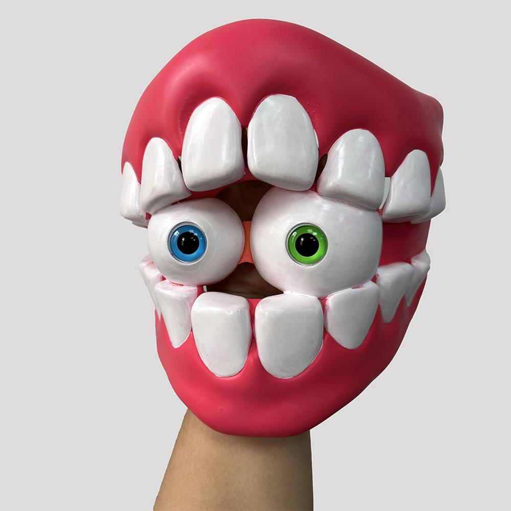 Archi Lavoro a Mano Circo Digitale Maschera da Clown Caine Coniglio Jax AI Gangle Faccia Vizard Mascherata Halloween Cosplay