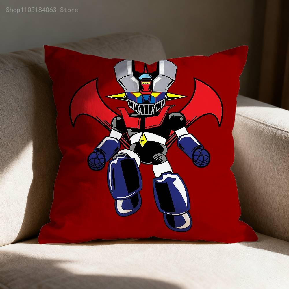 

MMazinger Z RRobot Pillow Case For Sofa Decor Car Office Room Printing Cushion Cover Decorations and Protector 40x40cm16x16in
