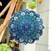 Butterfly Mandala Wind Chime 3D Wind Spinner Funny Rotating Pendant  Porch Display