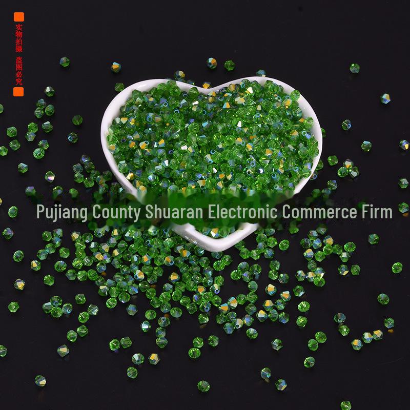 

3 мм хрустальные стеклянные острые бусины - DIY ювелирные аксессуары 3mm Beads AB (100 pieces per pack)