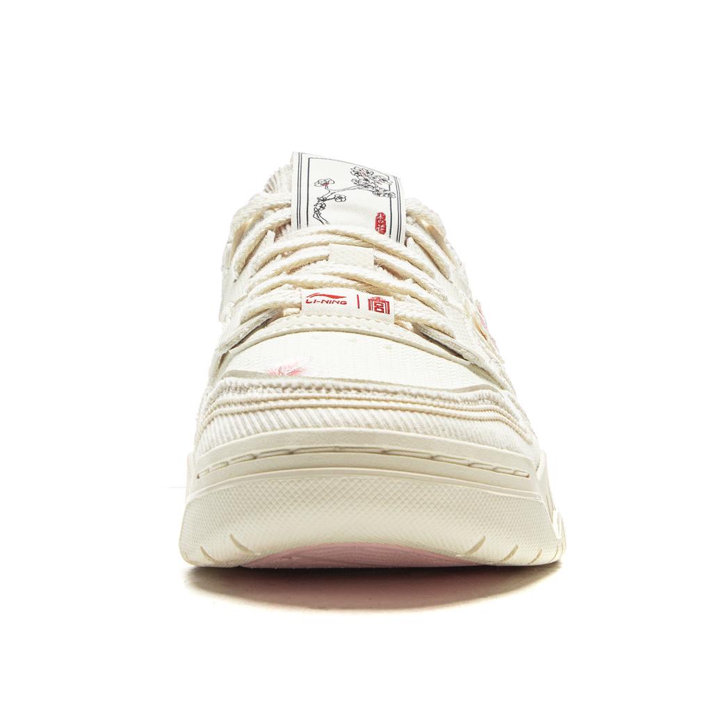 New LINING Moon White 3 Skateboard Shoes Women's Low Top Xuan Paper White AGCV078-12
