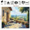 2D Flat Surface 1-piece Tuscan Terrace Photography Backdrop Suitable for Weddings and Birthdays