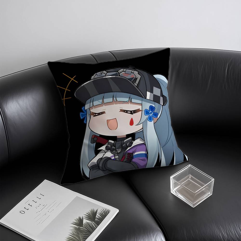 Vedio G-Game G-Girls F-Frontline Pillow Case Anti-dustmite Invisible Zipper Sofa Bed