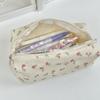 INS Sac à Crayons à Imprimé Floral Grande Capacité Trousse à Crayons Multifonctionnelle Sac à Papeterie Étudiants Organisateur de Papeterie