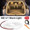 Car high brightness trunk lighting ambient light interior decoration LED wiring free automatic sensing tailgate light strip