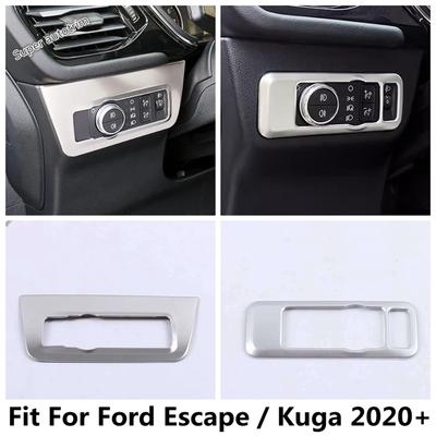 Car Head Lights Lamps Switch Button Panel Frame Decoration Cover Trim Accessories Interior For Ford Escape / Kuga  - 2025