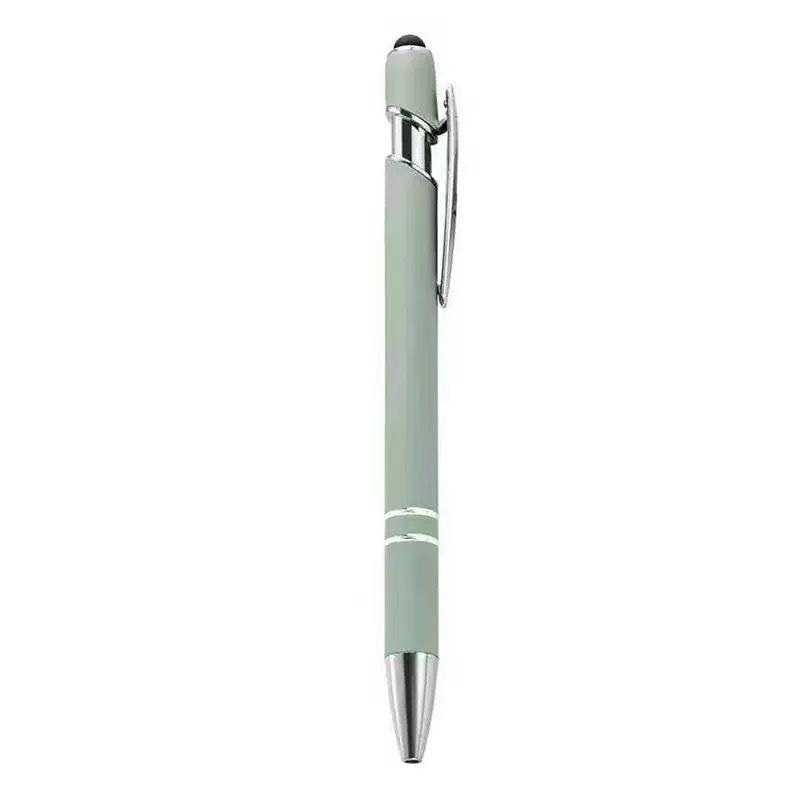 Spot Metal Ballpoint Pen with Aluminum Barrel and Capacitive Touch Tip – Customizable Logo Gift Pen