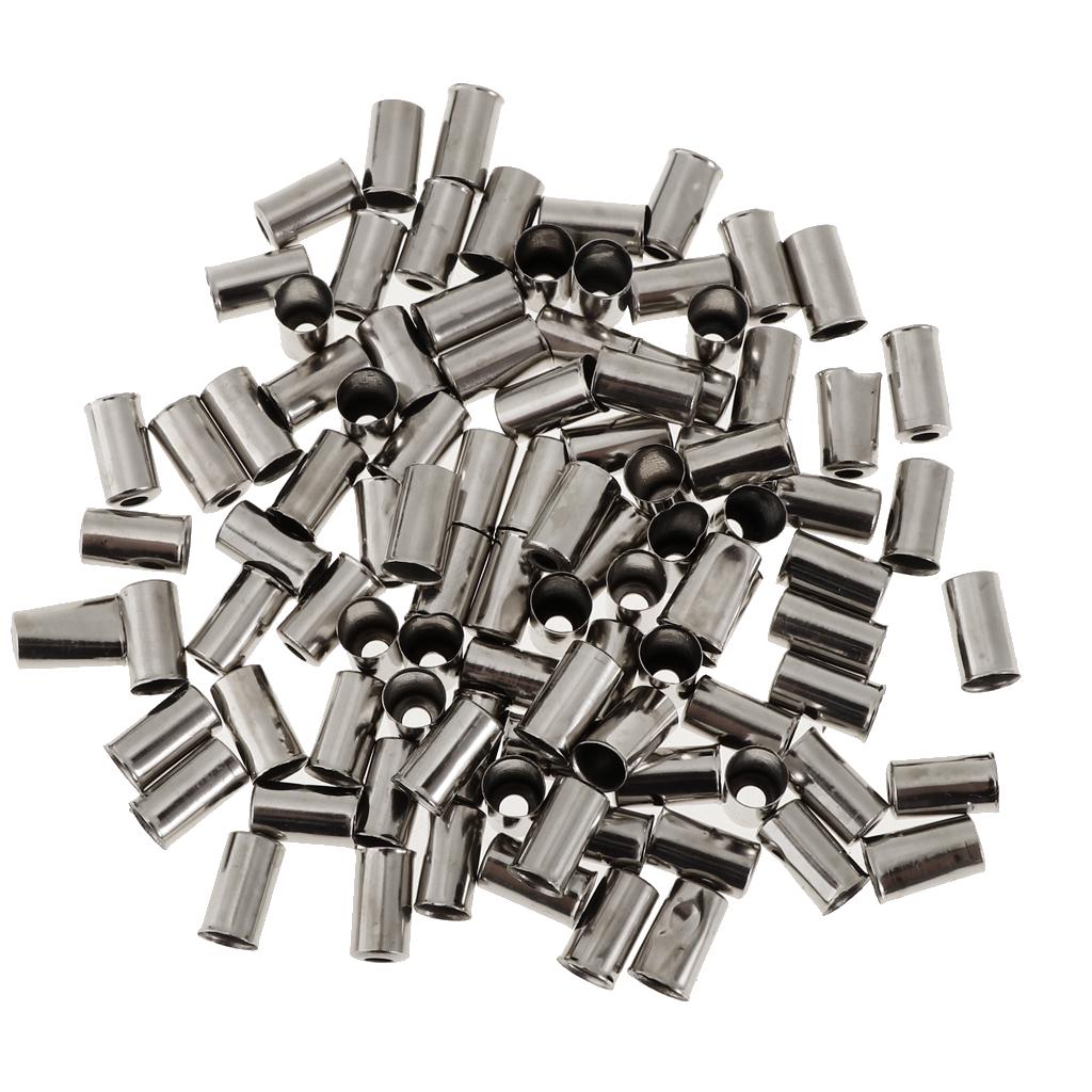 Buy 100Pcs Bike Brake Cable End Cap Crimps Housing Ferrules Aluminum at affordable prices — free