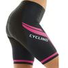 Short de cyclisme pour femme avec rembourrage en gel 3D, antichoc, respirant, sous-vêtement de vélo pour VTT, route, course