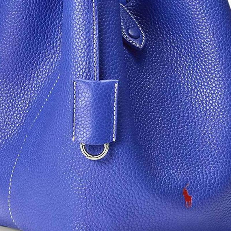Polo Ralph Lauren Gehämmerter Schlüsselanhänger Anhänger Druckknopf-Verschluss Tragetasche Damen Tragetaschen Hellblau 428938031009