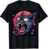 Midnight Cat Graphic Tee: Enchanting Moonlit Design for Cat Lovers